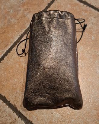 pochette pelle mordore' Tod's con laccetti 