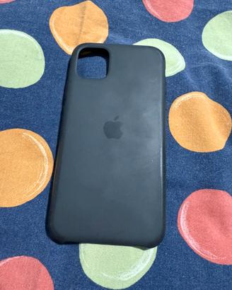 Cover Apple nera in silicone x i phone 11