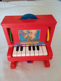 Concertino pianoforte Chicco rosso vintage 