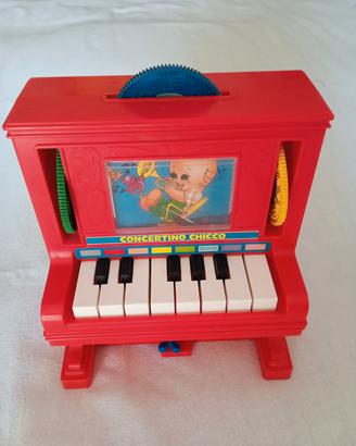 Concertino pianoforte Chicco rosso vintage 