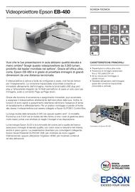 VIDEOPROIETTORE OTTICA CORTA EB-480