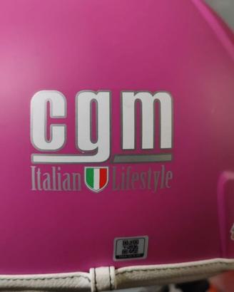 Casco moto CGM Junior rosa misura 51-52