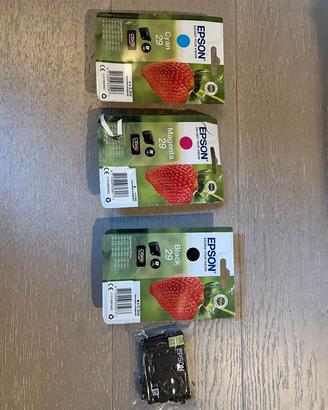 Cartucce stampante Epson nero + magenta + blu 