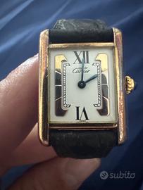Must de Cartier Tank Vermeil  Trinity dial