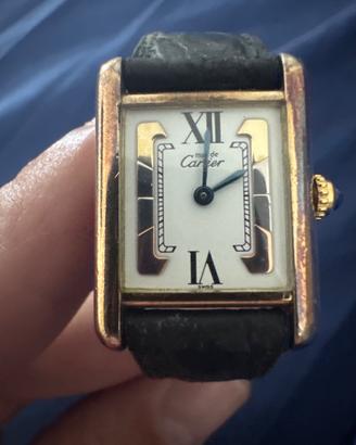 Must de Cartier Tank Vermeil  Trinity dial