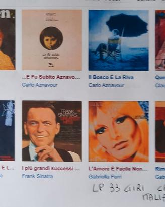 MUSICA 33 GIRI LP IN VINILE ANNI 60/70
