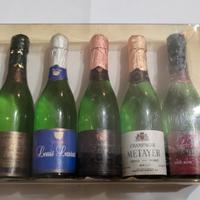 Lotto 6 bottiglie champagne miniatura ALPA