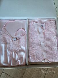 Completo lingerie rosa 