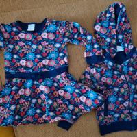 Abito primaverile con giacchina bimba 2/3 anni