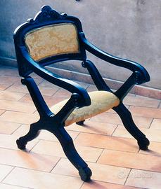 poltrona da camera inginocchiatoio prima metà 800