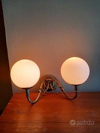 applique anni 50 vetro ottone