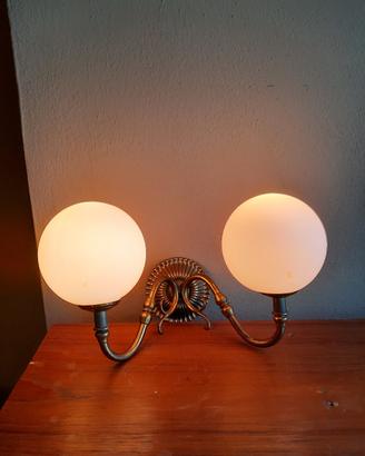 applique anni 50 vetro ottone