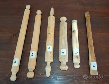 Mattarelli in legno e mestolo per polenta 