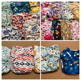 Set 31 pannolini lavabili AIO pocket con inserti