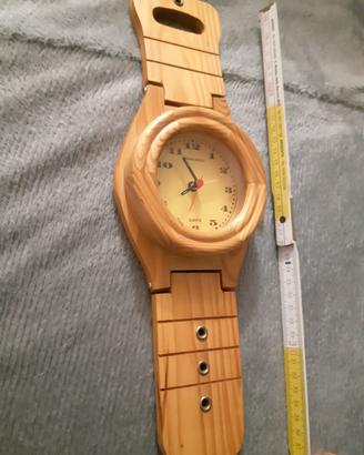 orologio/sveglia in legno 