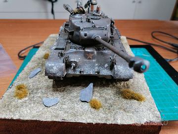 Diorama 1:35 carro armato USA M26 Pershing