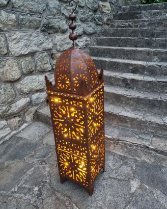 Lanterna Etnica Artigianale in Ferro Battuto