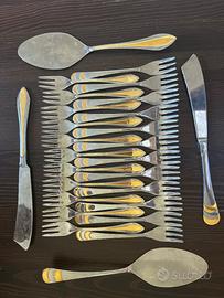 Set Posate Acciaio Inox 18/10 e Silverplated