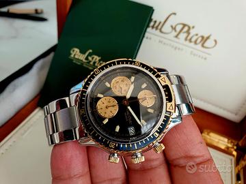 Paul Picot U-boot lemania 5100 acciaio oro pieno 