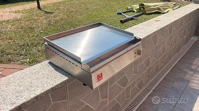 Piastra per barbecue professionale elettrica