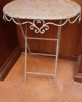 tavolino piccolo da giardino in ferro maison 