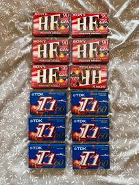 12 Audiocassette Sony HF 90 + TDK T1 60