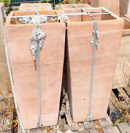 VASI Alti in COTTO (Nuovi)  FATTI A MANO 