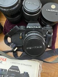 Pentax ILX con obbiettivi e filtri