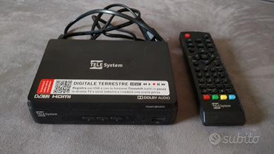 decoder telesystem ts6809 dv3 T2 HDMI con telecoma