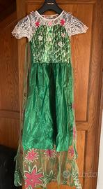Abito vestito  carnevale principessa Elsa  frozen