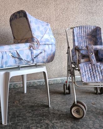 Navicella e passeggino vintage anni 80 Peg Perego