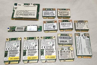 Lotto 13 schede wireless WiFi interne per notebook