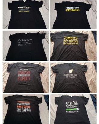 T- Shirt sarcastiche/divertenti tg.XXL Pack 1