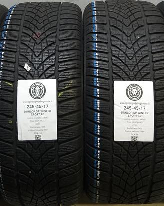 4 GOMME 245 45 17 DUNLOP A64560