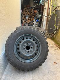 Cerchi + gomme Fiat Panda 141