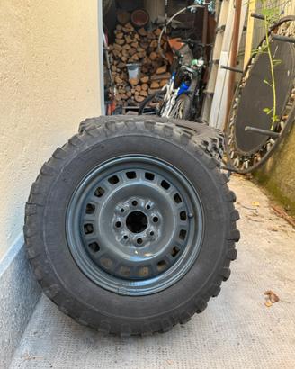 Cerchi + gomme Fiat Panda 141