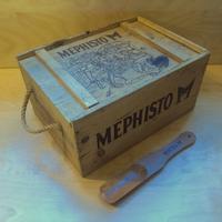 Scatola e calzascapre Mephisto in legno
