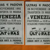 Volantino ULTRAS PADOVA trasferta 1992