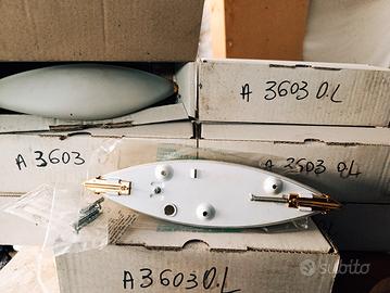 14  lampade applique da parete in vetro opacizzato