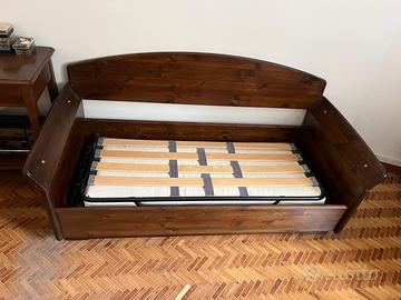divano letto  in legno masello