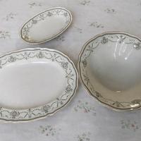 3 piatti da portata in porcellana bavarese