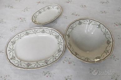 3 piatti da portata in porcellana bavarese