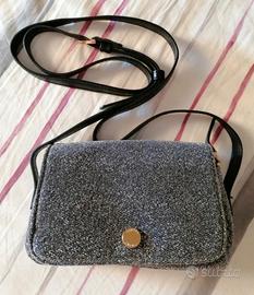 Borsa glitter argento 