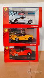 Slot Car 1:32 Carrera La Ferrari white yellow red