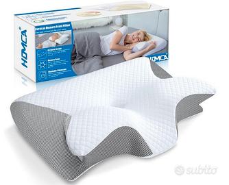 HOMCA Cuscino 2 in 1 Memory Foam Ergonomico per Do