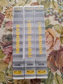 Lotto 3 VHS Cinema Giapponese Kurosawa e Ichikawa