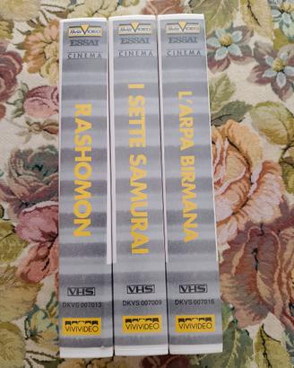 Lotto 3 VHS Cinema Giapponese Kurosawa e Ichikawa