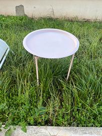 Tavolino tondo da esterno