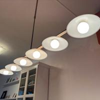 Lampada sospesa dimmerabile con lampadine alogene