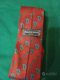 Cravatta Balenciaga originale seta Made in Italy
